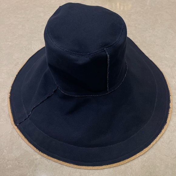 LOLA HATS Single Take Wide Brim Hat In Navy Canva - Picture 10 of 11